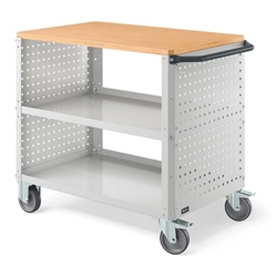vendita online Carrello clever 1013 large mm.1024x615x870h - grigio chiaro ral7035 Carrelli e Contenitori Per Officina - Moduli Per Carrelli Fami
